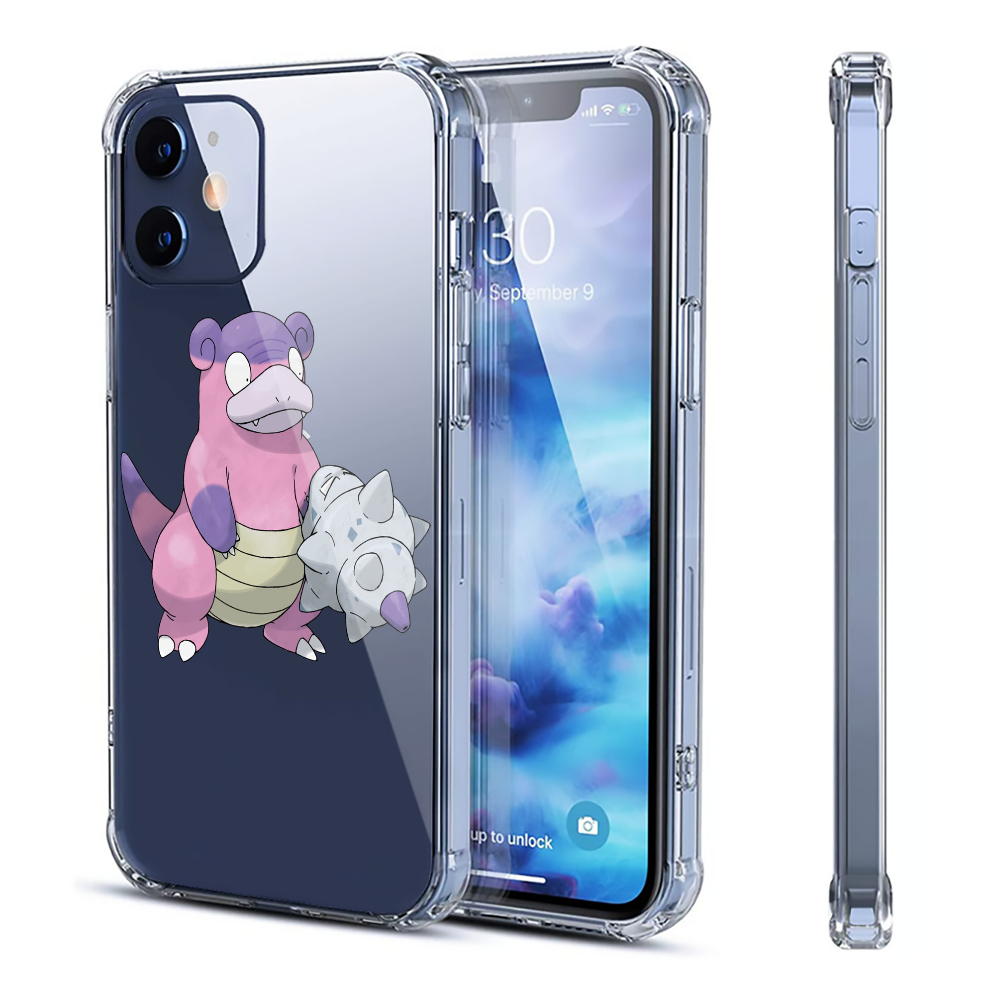 （画像用） ポケットモンスター Pokémon 【iPhone 12シリーズ対応】透明スマホケース（クリアソフトケース）